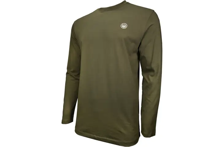Beretta T-shirt Long Sleeve Usa Logo Large Od Green - Men's